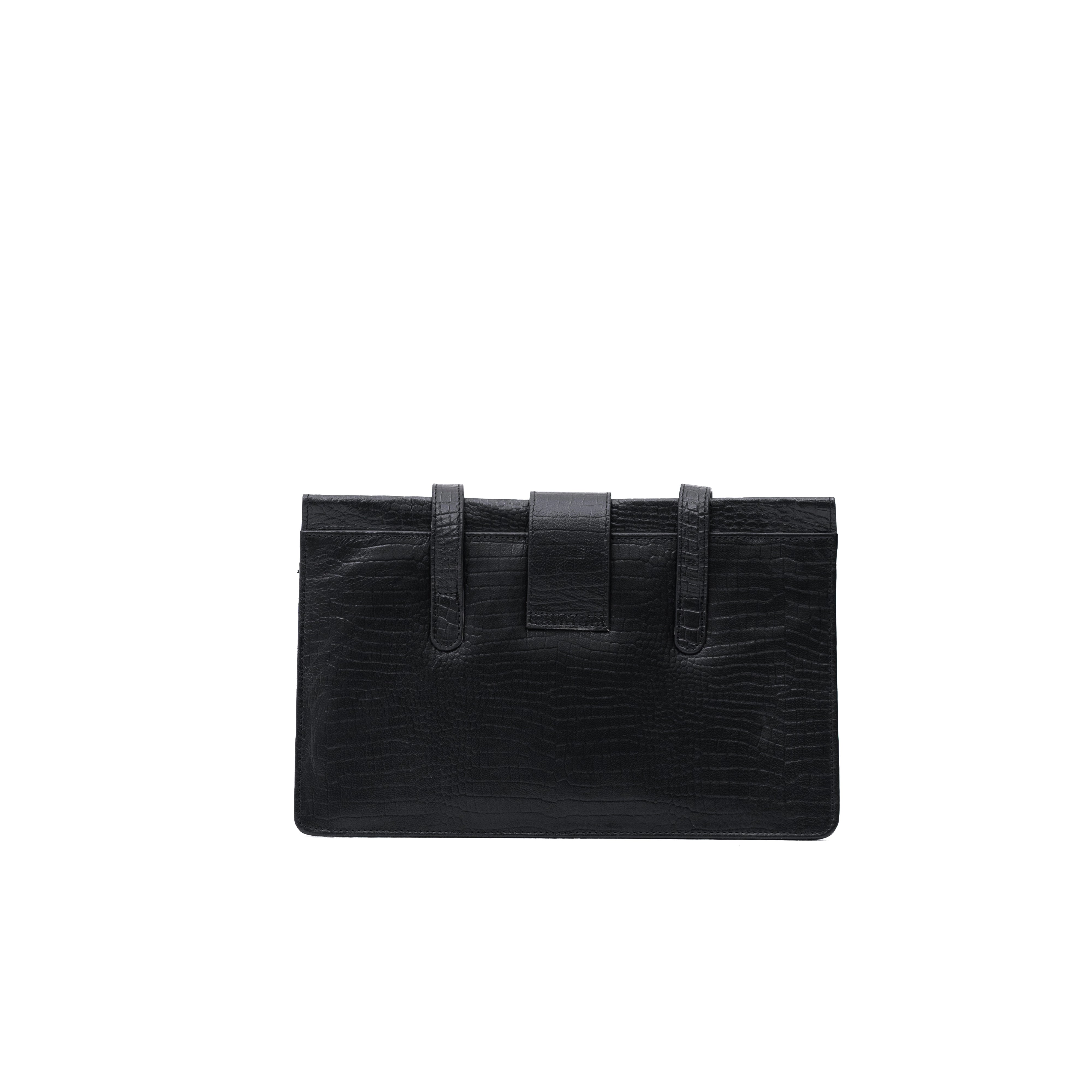 Midnight Charm Leather Strap Bag